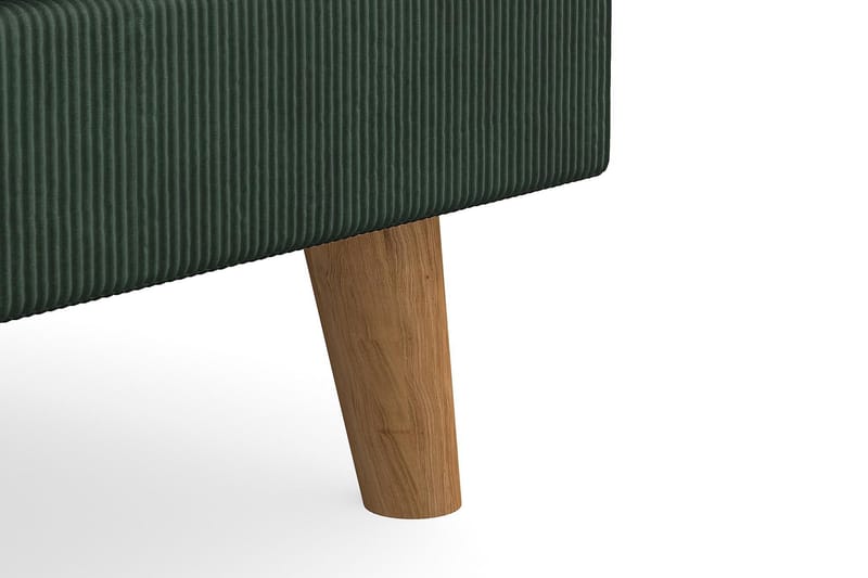 Trend Lyx Fotpall - Mörkgrön/Ek - Möbler - Stolar & fåtöljer - Pall & puff - Fotpall