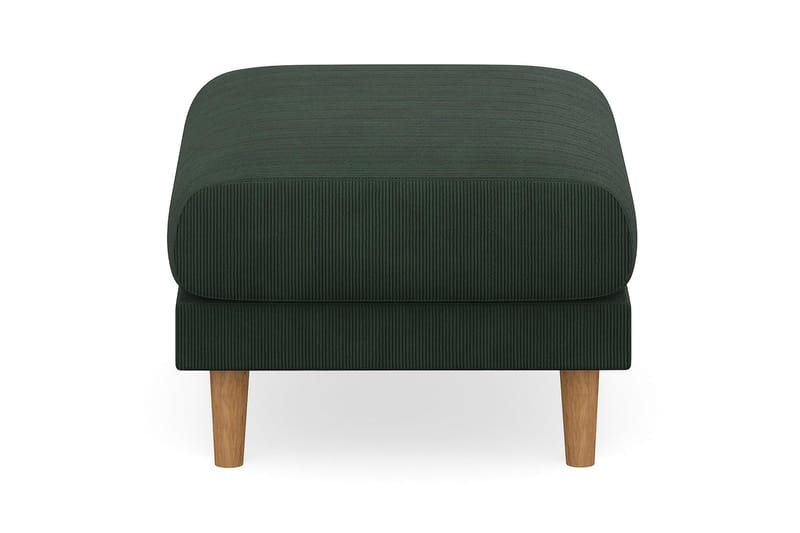Trend Lyx Fotpall - Mörkgrön/Ek - Möbler - Stolar & fåtöljer - Pall & puff - Fotpall