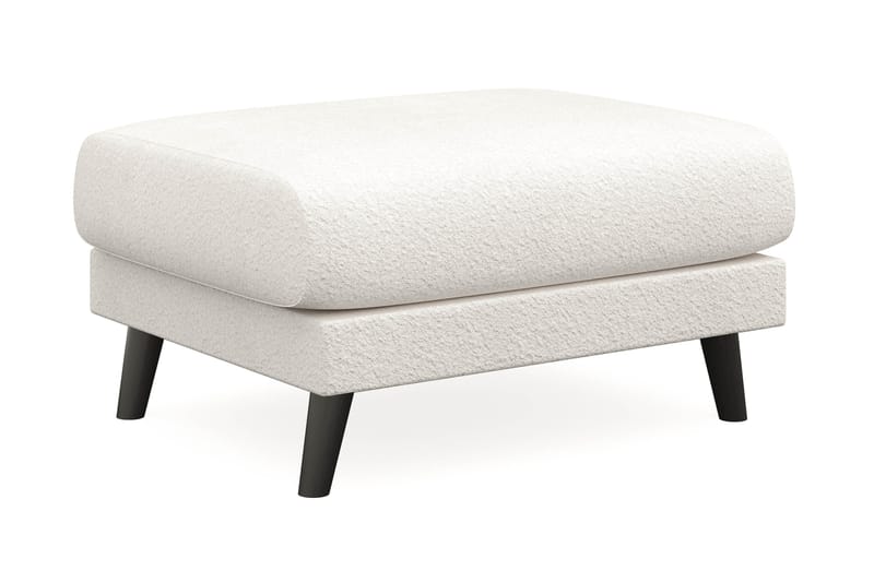 Trend Lyx Fotpall - Vit|Bouclé - Möbler - Stolar & fåtöljer - Pall & puff - Fotpall