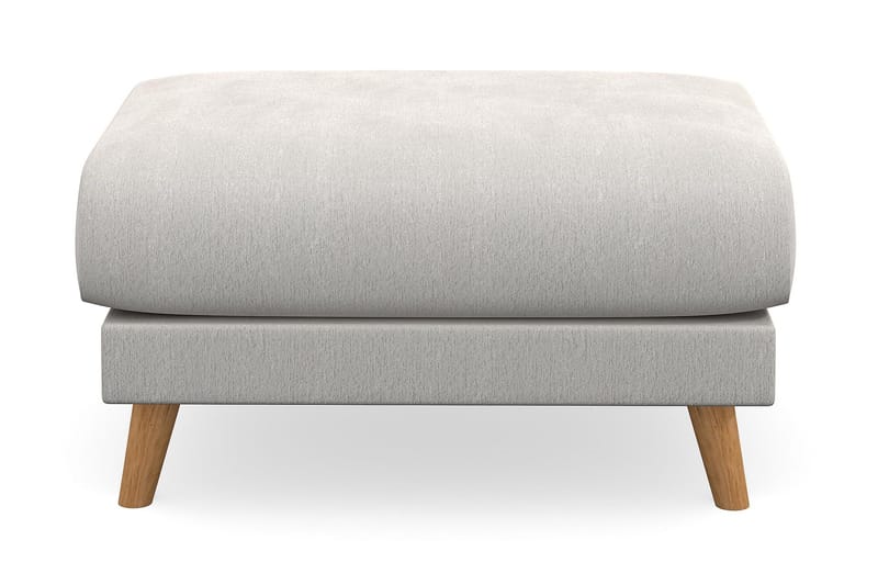 Trend Lyx Fotpall - Vit/Ek - Möbler - Stolar & fåtöljer - Pall & puff - Fotpall