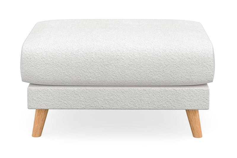 Trend Lyx Fotpall - Vit/Ek - Möbler - Stolar & fåtöljer - Pall & puff - Fotpall