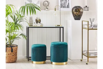 Trumelet Fotpall med Förvaring 2-pack - Blå - Möbler - Stolar & fåtöljer - Pall & puff - Fotpall - Fotpall med förvaring