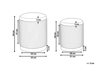 Trumelet Fotpall med Förvaring 2-pack - Blå - Möbler - Stolar & fåtöljer - Pall & puff - Fotpall - Fotpall med förvaring