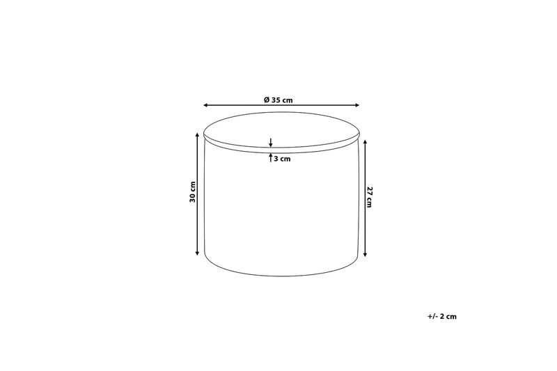 Tunica Fotpall 35|35 cm - Grön - Möbler - Stolar & fåtöljer - Pall & puff - Fotpall