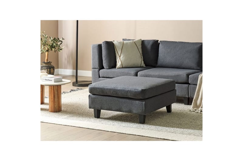 Fotpall Unstad Mörkgrå/svart - Mörkgrå/svart - Möbler - Stolar & fåtöljer - Pall & puff - Fotpall