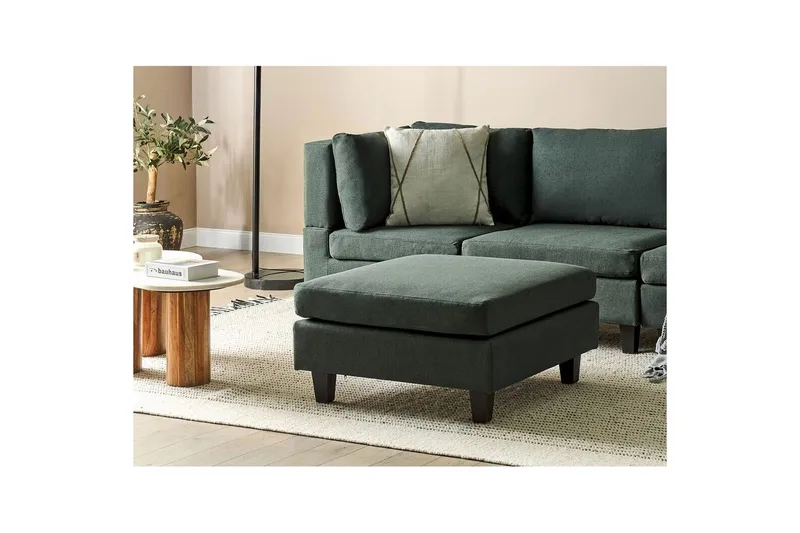 Fotpall Unstad Mörkgrön/Svart - Mörkgrön/Svart - Möbler - Stolar & fåtöljer - Pall & puff - Fotpall