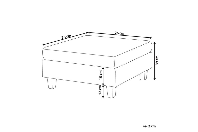 Fotpall Unstad Svart - Svart - Möbler - Stolar & fåtöljer - Pall & puff - Fotpall