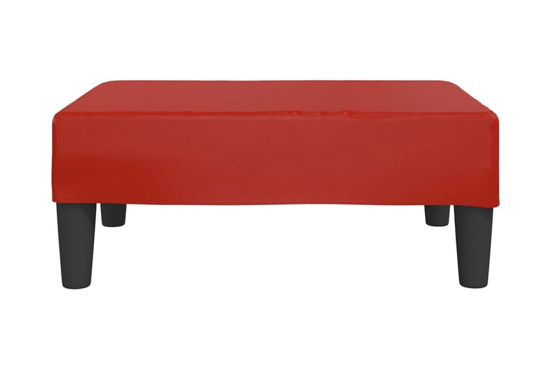 Fotpall vinröd 78x56x32 cm konstläder - Vinröd - Möbler - Stolar & fåtöljer - Pall & puff - Fotpall