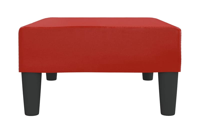 Fotpall vinröd 78x56x32 cm konstläder - Vinröd - Möbler - Stolar & fåtöljer - Pall & puff - Fotpall