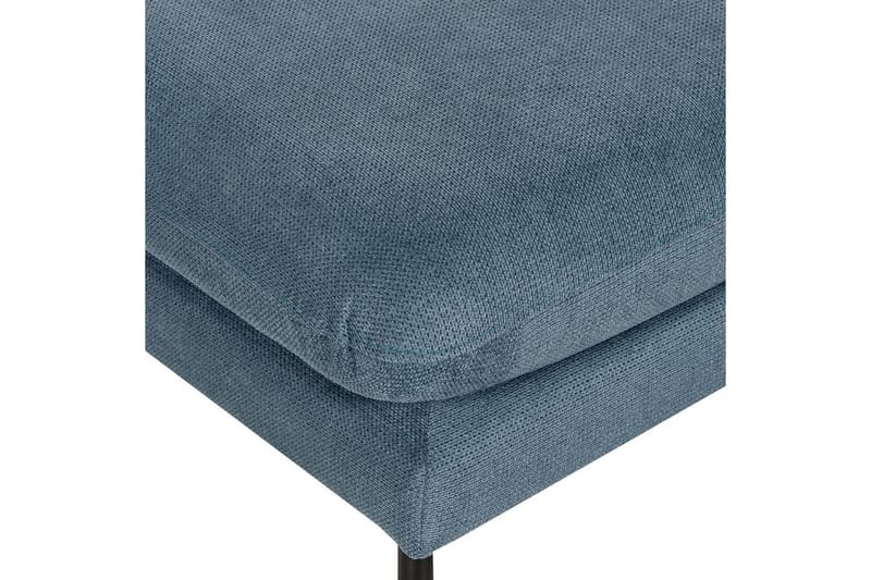 Fotpall Vinterbro Blå/Svart, Chenille - Blå/Svart, Chenille - Möbler - Stolar & fåtöljer - Pall & puff - Fotpall