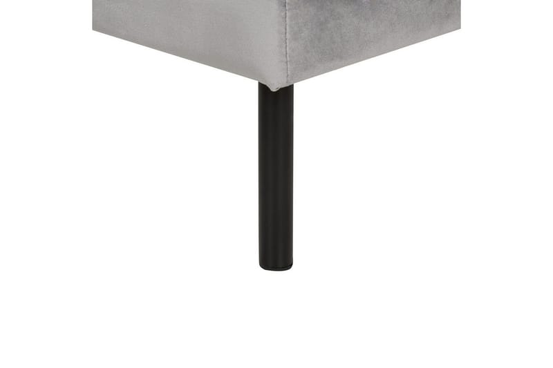 Fotpall Vinterbro Grå/svart, Sammet - Grå/svart, Sammet - Möbler - Stolar & fåtöljer - Pall & puff - Fotpall