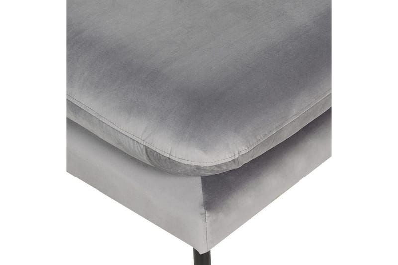 Fotpall Vinterbro Grå/svart, Sammet - Grå/svart, Sammet - Möbler - Stolar & fåtöljer - Pall & puff - Fotpall