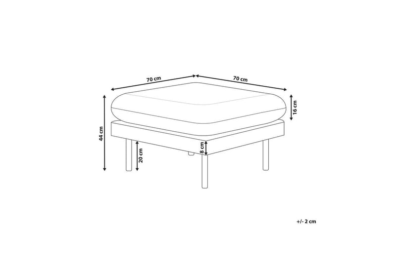 Fotpall Vinterbro Grön/Svart, Polyester - Grön/Svart, Polyester - Möbler - Stolar & fåtöljer - Pall & puff - Fotpall
