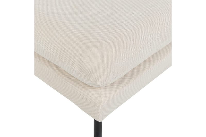 Fotpall Vinterbro Ljusbeige/svart, Polyester - Ljusbeige/svart, Polyester - Möbler - Stolar & fåtöljer - Pall & puff - Fotpall