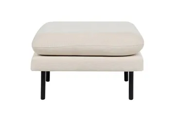 Fotpall Vinterbro Ljusbeige/svart, Polyester - Ljusbeige/svart, Polyester - Möbler - Stolar & fåtöljer - Pall & puff - Fotpall