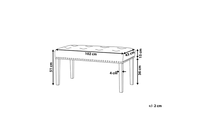 Yorkton Fotpall 43|102 cm - Grön - Fotpall