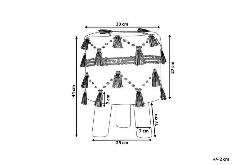 Youness Fotpall - Beige - Möbler - Stolar & fåtöljer - Pall & puff - Fotpall