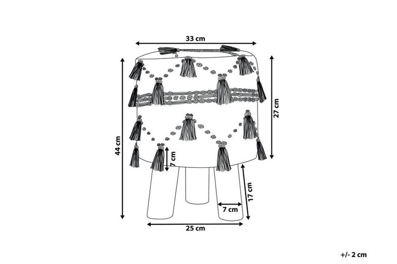 Youness Fotpall - Beige - Möbler - Stolar & fåtöljer - Pall & puff - Fotpall