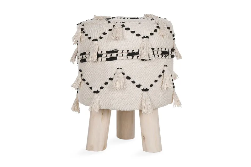 Youness Fotpall - Beige - Möbler - Stolar & fåtöljer - Pall & puff - Fotpall