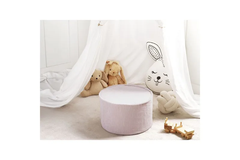 Fotpall Zikria Beige - Beige - Möbler - Stolar & fåtöljer - Pall & puff - Sittpuff