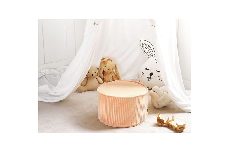 Fotpall Zikria Rosa - Rosa - Möbler - Stolar & fåtöljer - Pall & puff - Sittpuff