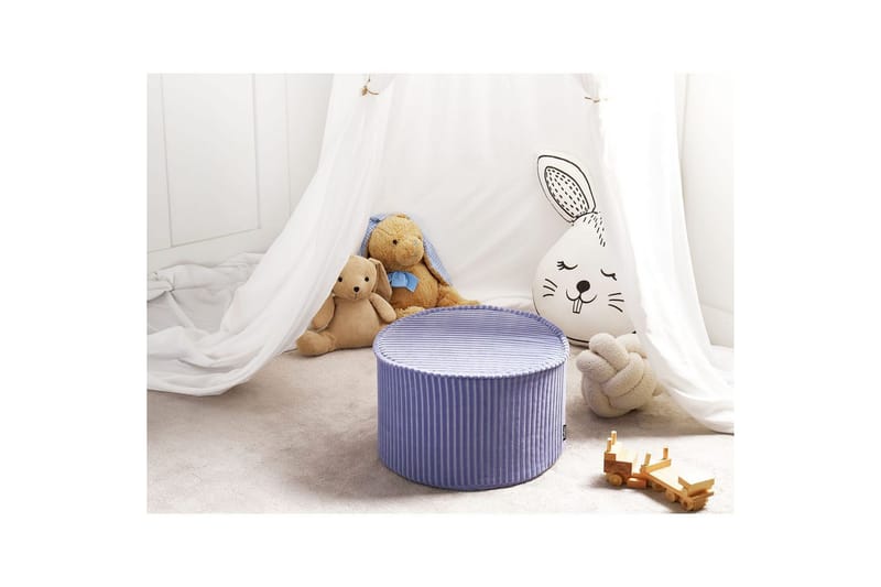 Fotpall Zikria Violett - Violett - Möbler - Stolar & fåtöljer - Pall & puff - Sittpuff
