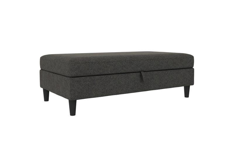 Fotpall/pall Hartford Antracit, Linnetyg Utseende (100% Polyester - Antracit, Linnetyg Utseende (100% Polyester - Möbler - Stolar & fåtöljer - Pall & puff - Fotpall