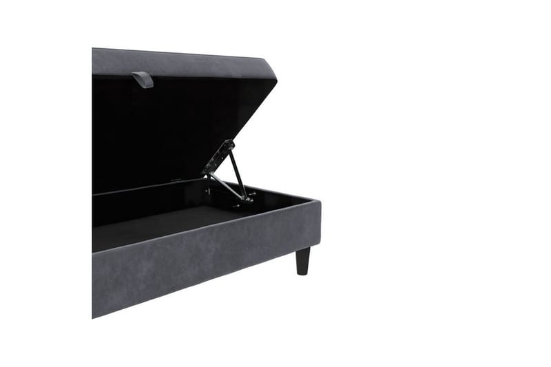 Fotpall/pall Hartford Antracit, Sammet - Antracit, Sammet - Möbler - Stolar & fåtöljer - Pall & puff - Fotpall