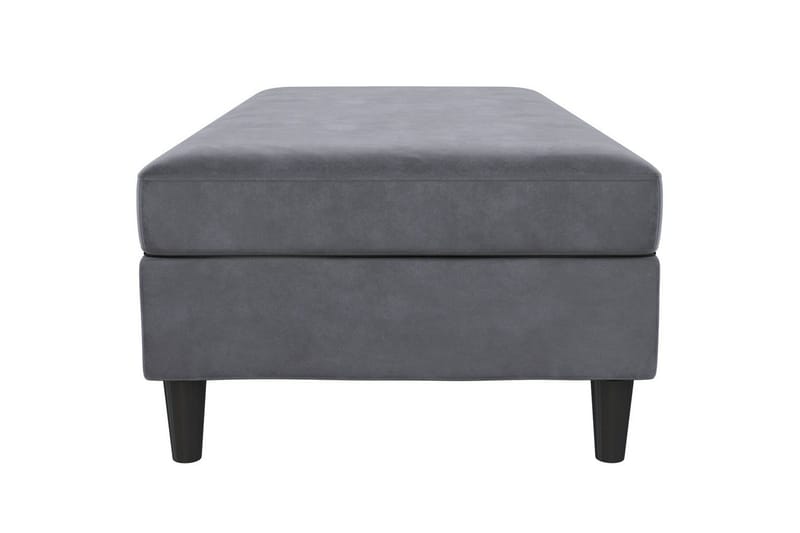 Fotpall/pall Hartford Antracit, Sammet - Antracit, Sammet - Möbler - Stolar & fåtöljer - Pall & puff - Fotpall