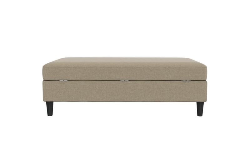 Fotpall/pall Hartford Brun, Linnetyg Utseende (100% Polyester - Brun, Linnetyg Utseende (100% Polyester - Möbler - Stolar & fåtöljer - Pall & puff - Fotpall