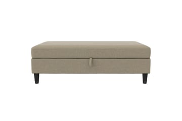 Fotpall/pall Hartford Brun, Linnetyg Utseende (100% Polyester - Brun, Linnetyg Utseende (100% Polyester - Möbler - Stolar & fåtöljer - Pall & puff - Fotpall