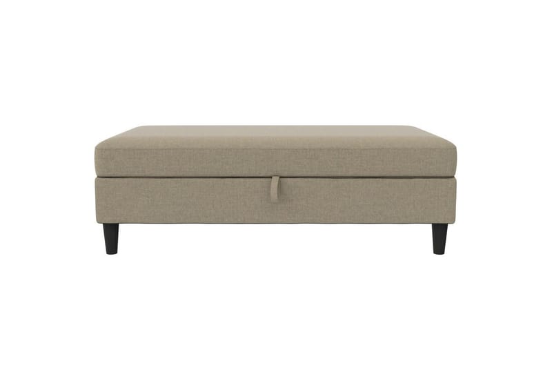 Fotpall/pall Hartford Brun, Linnetyg Utseende (100% Polyester - Brun, Linnetyg Utseende (100% Polyester - Möbler - Stolar & fåtöljer - Pall & puff - Fotpall