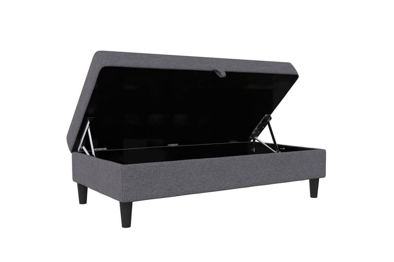 Fotpall/pall Hartford Grå, Linnetyg Utseende (100% Polyester - Grå, Linnetyg Utseende (100% Polyester - Möbler - Stolar & fåtöljer - Pall & puff - Fotpall