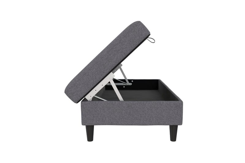 Fotpall/pall Hartford Grå, Linnetyg Utseende (100% Polyester - Grå, Linnetyg Utseende (100% Polyester - Möbler - Stolar & fåtöljer - Pall & puff - Fotpall