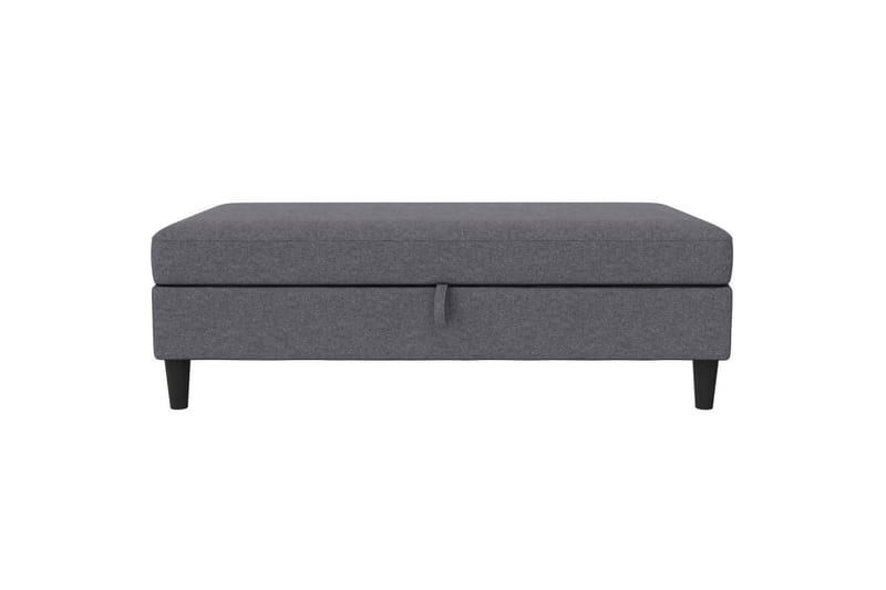 Fotpall/pall Hartford Grå, Linnetyg Utseende (100% Polyester - Grå, Linnetyg Utseende (100% Polyester - Möbler - Stolar & fåtöljer - Pall & puff - Fotpall