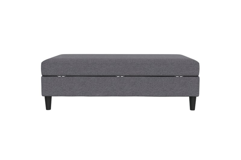 Fotpall/pall Hartford Grå, Linnetyg Utseende (100% Polyester - Grå, Linnetyg Utseende (100% Polyester - Möbler - Stolar & fåtöljer - Pall & puff - Fotpall