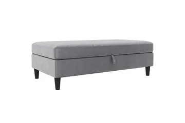 Fotpall/pall Hartford Grå, Sammet