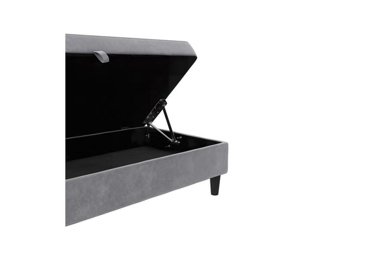 Fotpall/pall Hartford Grå, Sammet - Grå, Sammet - Möbler - Stolar & fåtöljer - Pall & puff - Fotpall