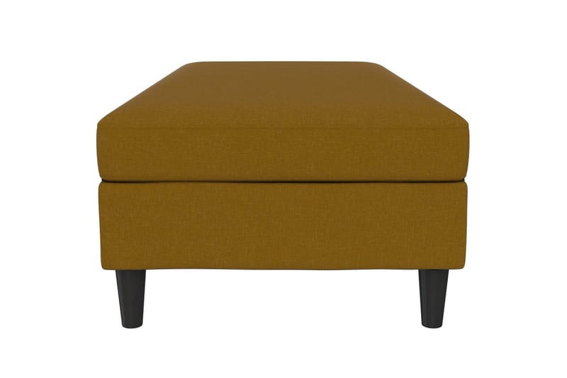 Fotpall/pall Hartford Gul, Linnetyg Utseende (100% Polyester - Gul, Linnetyg Utseende (100% Polyester - Möbler - Stolar & fåtöljer - Pall & puff - Fotpall