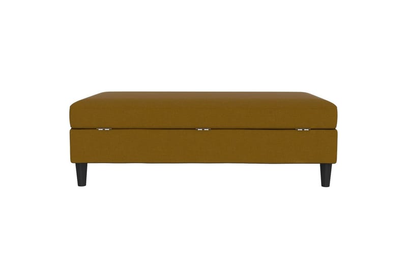 Fotpall/pall Hartford Gul, Linnetyg Utseende (100% Polyester - Gul, Linnetyg Utseende (100% Polyester - Möbler - Stolar & fåtöljer - Pall & puff - Fotpall