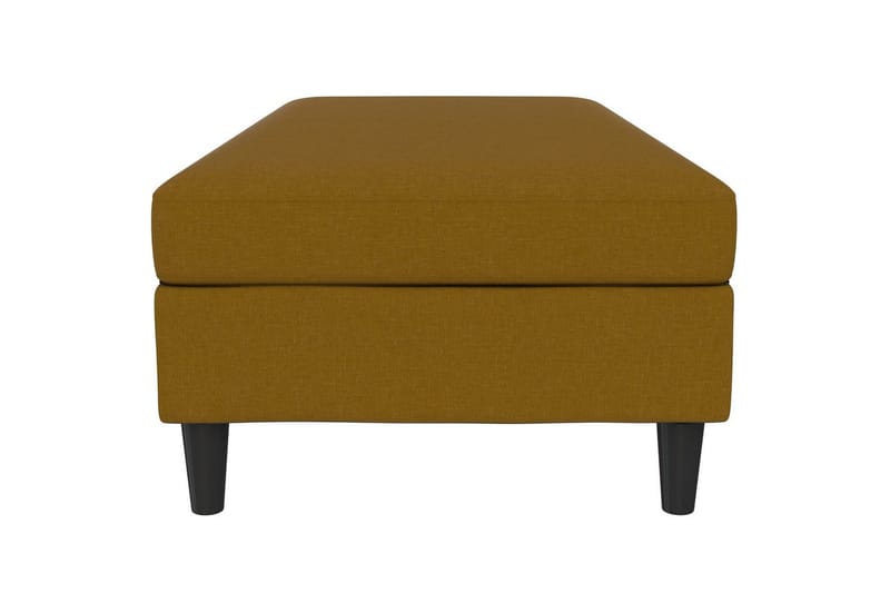 Fotpall/pall Hartford Gul, Linnetyg Utseende (100% Polyester - Gul, Linnetyg Utseende (100% Polyester - Möbler - Stolar & fåtöljer - Pall & puff - Fotpall