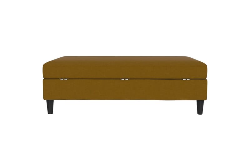 Fotpall/pall Hartford Gul, Linnetyg Utseende (100% Polyester - Gul, Linnetyg Utseende (100% Polyester - Möbler - Stolar & fåtöljer - Pall & puff - Fotpall