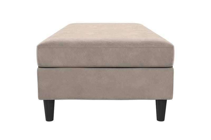 Fotpall/pall Hartford Taupe, Sammet - Taupe, Sammet - Möbler - Stolar & fåtöljer - Pall & puff - Fotpall