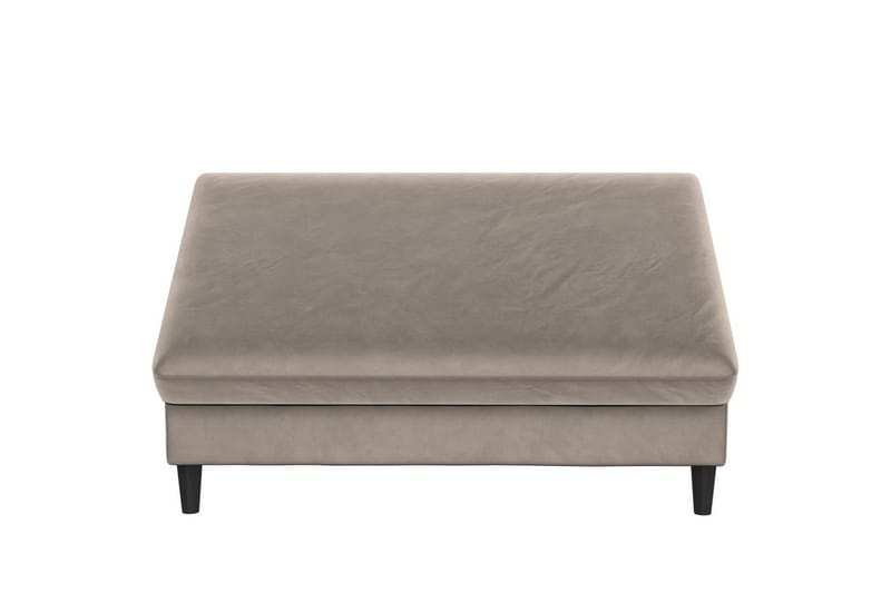 Fotpall/pall Hartford Taupe, Sammet - Taupe, Sammet - Möbler - Stolar & fåtöljer - Pall & puff - Fotpall