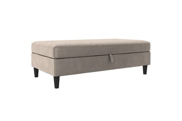 Fotpall/pall Hartford Taupe, Sammet