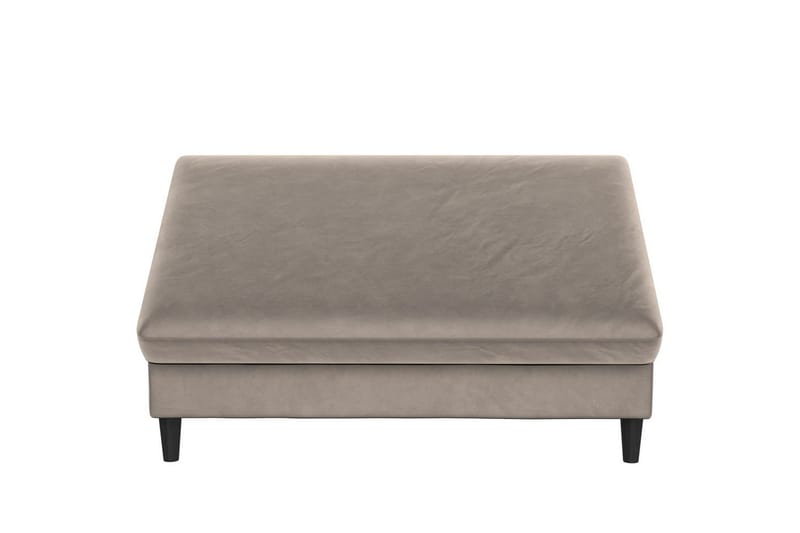 Fotpall/pall Hartford Taupe, Sammet - Taupe, Sammet - Möbler - Stolar & fåtöljer - Pall & puff - Fotpall
