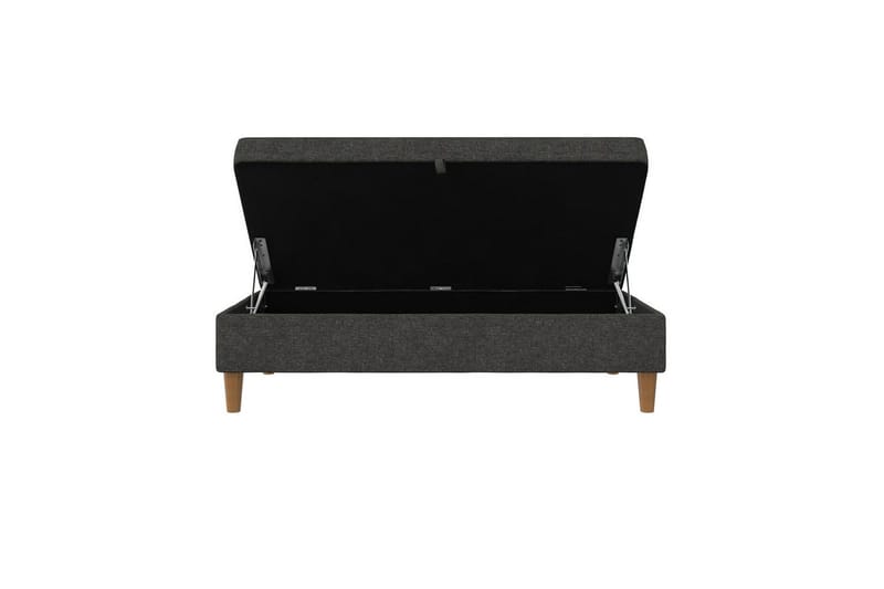 Fotpall/pall Lilly Antracit, Linne - Antracit, Linne - Möbler - Stolar & fåtöljer - Pall & puff - Fotpall