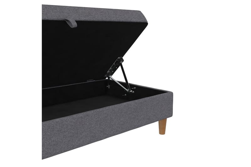 Fotpall/pall Lilly Ljusgrå, Linne - Ljusgrå, Linne - Möbler - Stolar & fåtöljer - Pall & puff - Fotpall