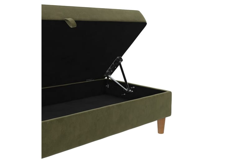 Fotpall/pall Lilly Olivgrön, Sammet/Trä/Plast - Olivgrön, Sammet/Trä/Plast - Möbler - Stolar & fåtöljer - Pall & puff - Fotpall