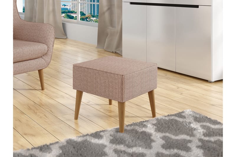 Gabi Fotpall 45 cm - Rosa - Möbler - Stolar & fåtöljer - Pall & puff - Fotpall